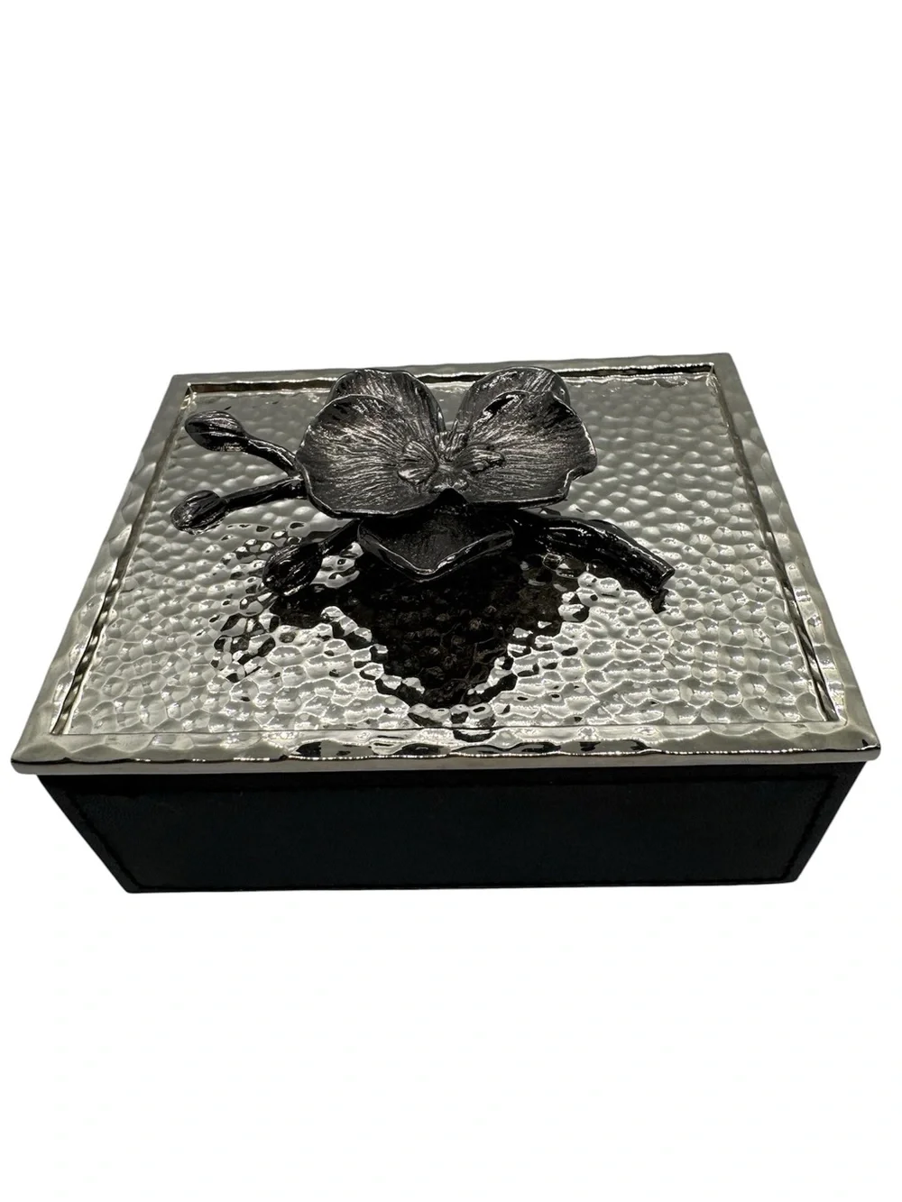 NIB Michael Aram Black Orchid Mini Jewelry Box
